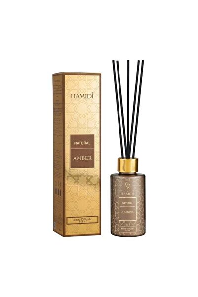 Hamidi Natural Amber Reed Diffuser 100ml – Saffron & Black Pepper Fragrance with Rose
