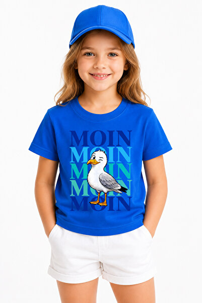 Moin Moin Kız Çocuk Tişörtü %100 Pamuk