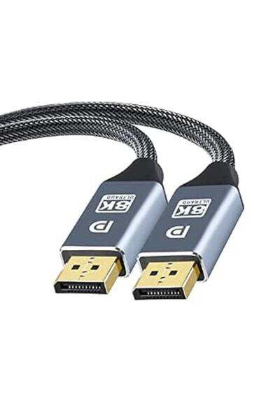 XMUXI كابل DisplayPort 8K من DP إلى DP 1.4 (8K@60Hz، 4K@144Hz/120Hz، 2K@165Hz...