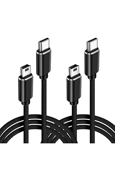 AXIYIBZI 2 حزمة من كابلات USB صغيرة إلى Type C، كابل USB C إلى USB صغير بطول ...