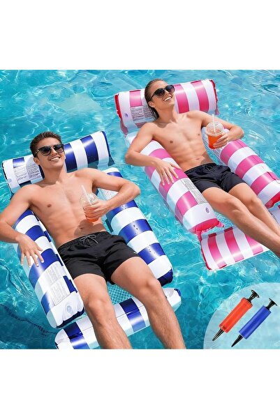 GENERAL Yaoelte 4-in-1 Pool Floats for Adults with Air Pumps, Multi-Use Infla...