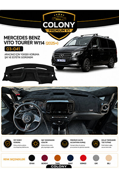 COLONY Mercedes-Benz Vito 2025+ Araca Özel Torpido Örtüsü | Ön Göğüs Kılıfı |...
