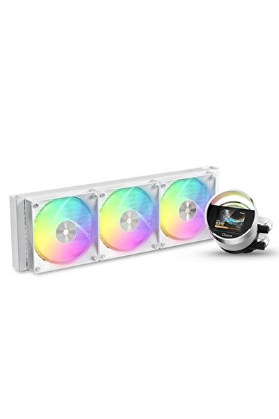 OCYPUS Sigma L36 WH ARGB 360mm AIO Liquid CPU Cooler with 2.4" LCD Display