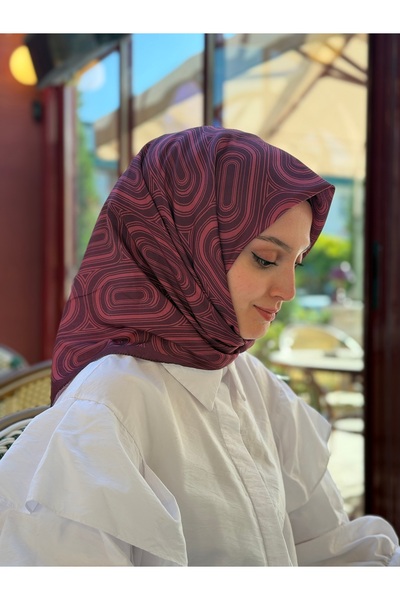 moiré Soft Eşarp Pamuklu Kumaş Kaymayan Yapısıyla Rahat Kullanım