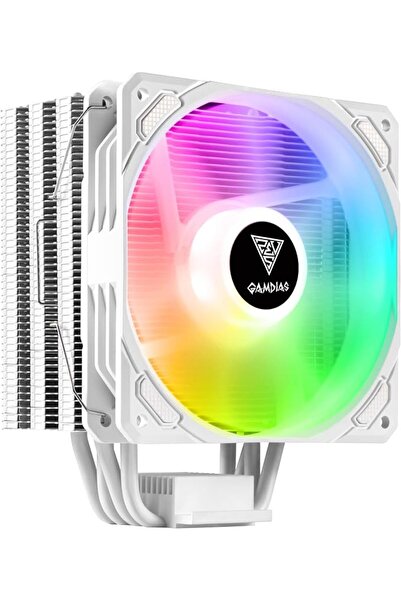 gamdias مبرد وحدة المعالجة المركزية BOREAS E1-410 WH، مبرد هوائي للمعالج، مرو...