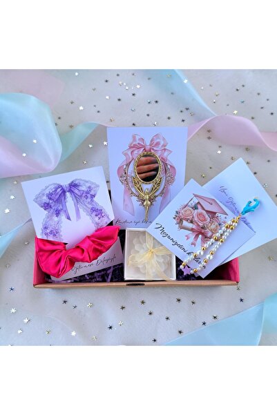 NUNU EVENT Tebrikler Artık Gerçek Hayattasın Mini Hediye Kutusu- Lotus Mum, M...