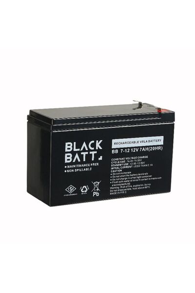 BlackBatt 12V7Ah UPS Aküsü 2026 150x65x94