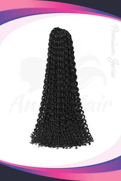Angel Hair Afro İçin Sentetik Saç - 51cm - 165gr - 1B