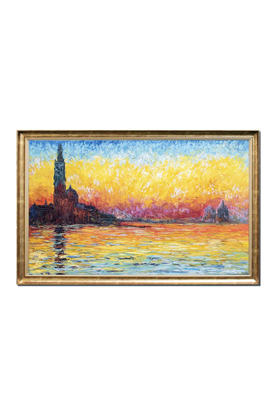 artnova Διάσημος χειροποίητος κορνιζαρισμένος πίνακας, Άγιος Γιώργος Μάτζιορε...