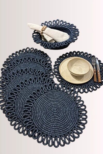 Comfort Craft Gerbera 6-Piece Round American Serving and Bread Basket Set |  ...