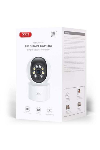 Xo Βιντεοκάμερα CR 01, Εσωτερικού χώρου, 300 W, Νυχτερινή όραση, Υπέρυθρα, Έξ...