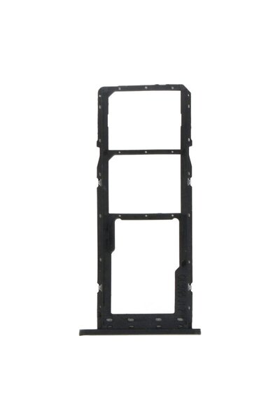 OEM Θήκη κάρτας SIM για Samsung Galaxy A02s Έκδοση διπλής κάρτας Μαύρο