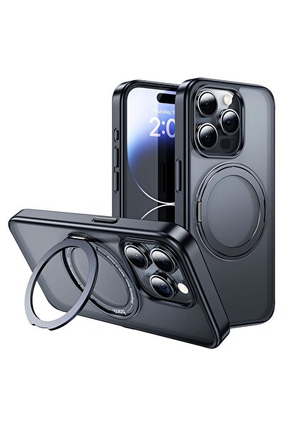 Hoco AS 1 Θήκη για iPhone 15 Pro, MagSafe, με Δαχτυλίδι Στήριξης, Ματ - Μαύρο