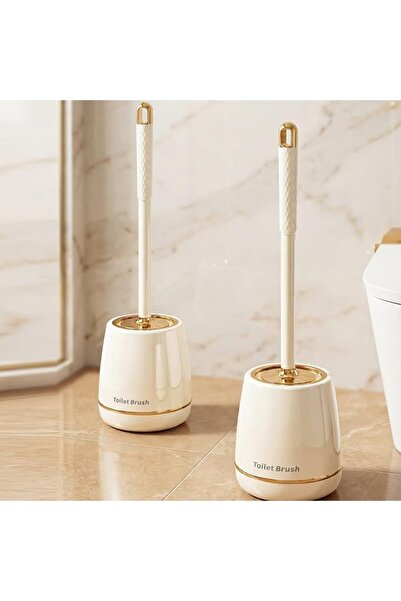 GENERAL Toilet Brush with Holder, 2 Pack Toilet Brush with Long Handle and Du...