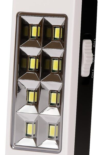 fitto مصباح طوارئ LED بقوة 1.2 واط مع 12 مصباح SMD - محمول، ساطع، موفر للطاقة...