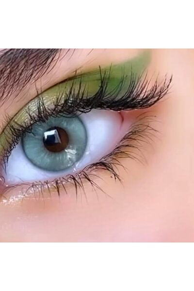 Unibling عدسات لاصقة تجميلية خضراء اللون، عدسات لاصقة تجميلية للجنسين، مجموعة...