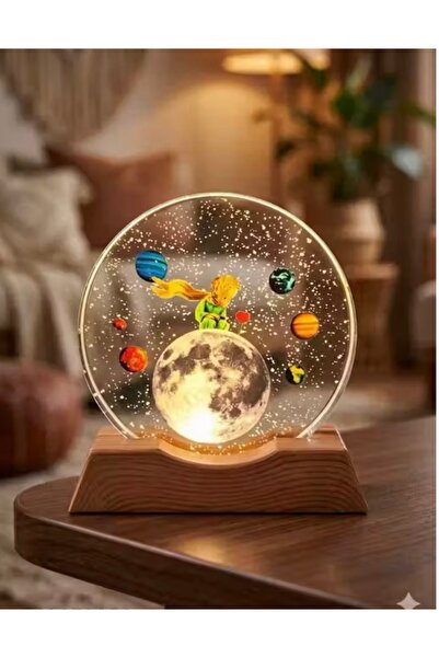 Margo Toys Küçük Prens ve Gezegenler Temalı 3D Akrilik Gece Lambası