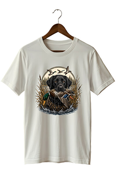 remonz Men's Labrador Duck Hunting Printed T-Shirt – Hunting Dog and Outdoor ...