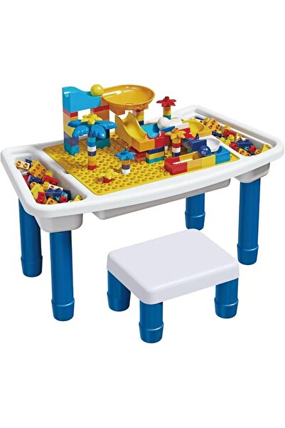 Generic Childrens Activity Table and Chair Set – All in One 108 PCS Large Bui...