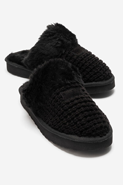 babiva Women's Plush Knitwear with Fur Inside, Lightweight, Thick Sole, Comfo...