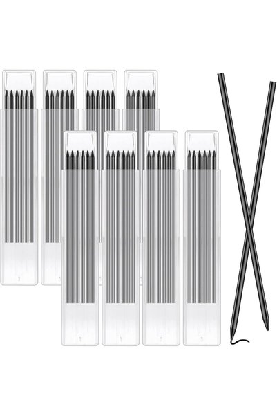 LET Set of 48 2.8x120mm Graphite Mechanical Pencil Leads for Marking Wood, Me...