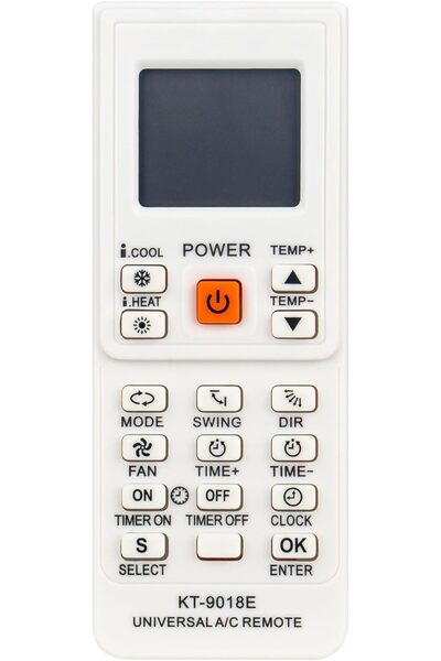 AULCMEET KT-9018E Replacement Universal Air Conditioner Remote Control 4000 in 1