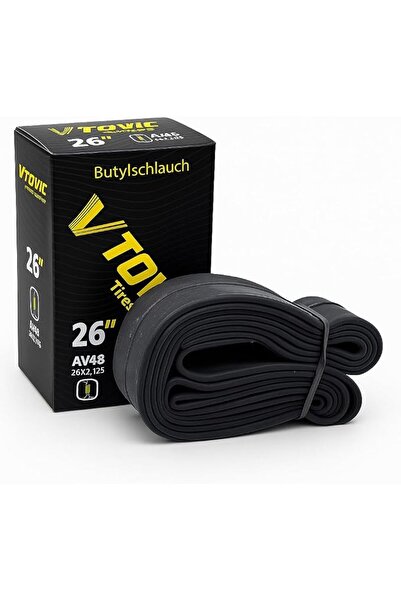 GENERAL 26" Bike Inner Tube AV48 Valve 26x2.125 | Heavy Duty Butyl Rubber Tub...