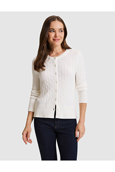 Pierre Cardin كارديجان تريكو أبيض بقصة عادية 50331467-VR013