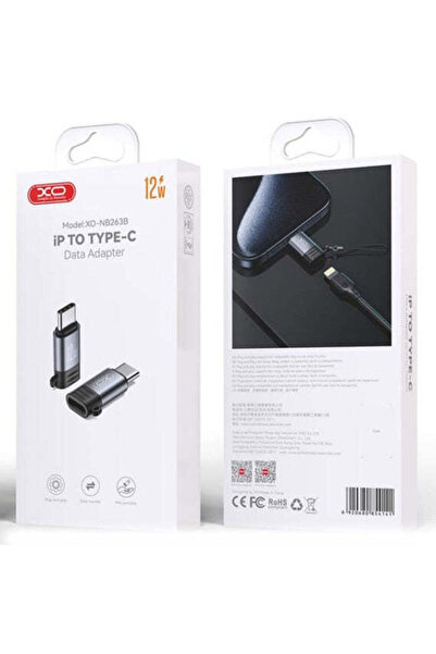 Xo Προσαρμογέας OTG Μεταφοράς/Φόρτισης NB 263 B, Lightning σε USB-C - Σκούρο ...