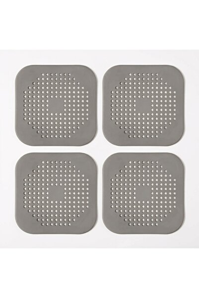 Generic Brand Silicone Sink Strainer and Drain Protector Set (4 Pieces) - Gray