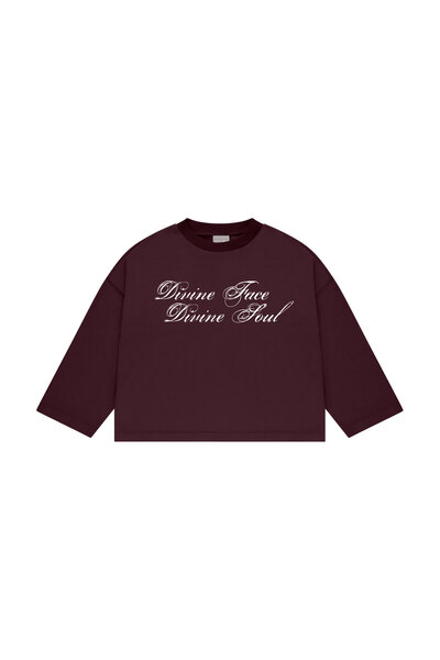 lethestudios Divine Duality Baskılı Uzun Kollu Basic T-Shirt