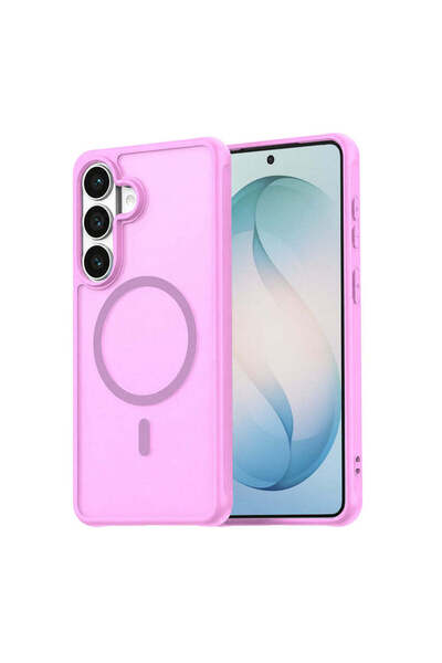 Maxcell Θήκη MagFrost Pro για Samsung Galaxy S26, Ματ MagSafe, Παγωμένη - Ροζ...