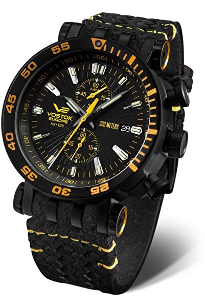 Vostok Europe Set bărbați VK61-575C589 — negru, clasic, curea suplimentară