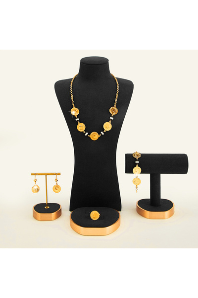 Generic Middle Eastern Style Jewelry Set, New Design, Elegant, with Gold Pend...