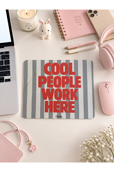 Esprili Mouse Pad, 23x19 cm, Kaymaz Taban, Ev, Ofis ve Oyun için Rahat ve Yumuşak Mousepad