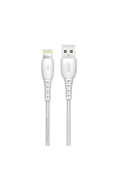 Xo Καλώδιο NB-P 163, USB-A σε Lightning, 1 μ. - Λευκό