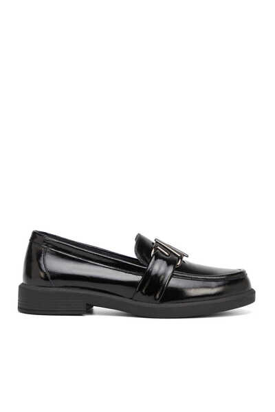 Tergan Siyah Hakiki Rugan Deri Kadın Loafer - K26S1AY68879-A07
