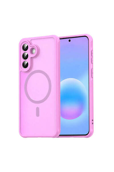 Maxcell Θήκη MagFrost Pro για Samsung Galaxy A15, Ματ MagSafe, Παγωμένη - Ροζ...