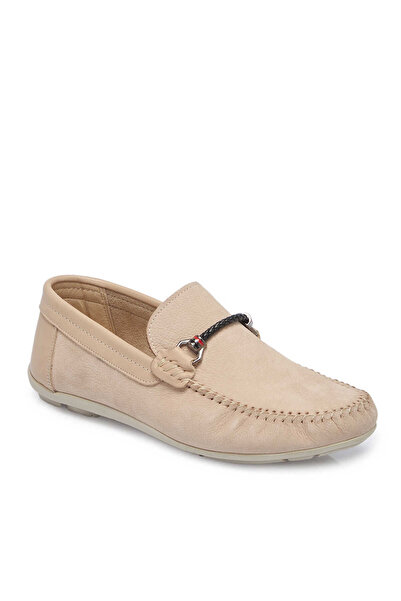 Tergan Vizon Hakiki Nubuk Deri Erkek Loafer - E26I1AY57617-B21