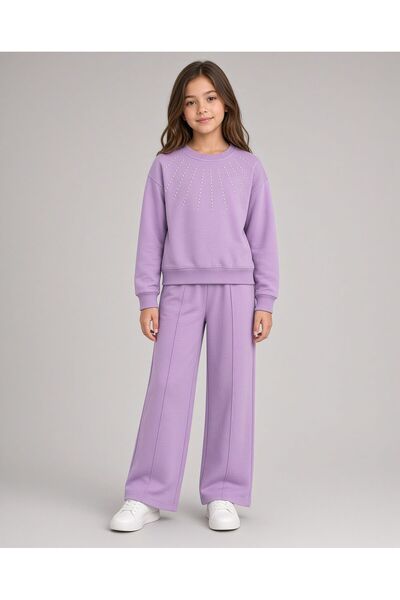 Kids Club Stone-Detail Girls' Set