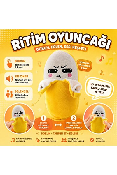 G-TUĞ OUTLET dokunmatik ve ritim sensörlü interaktif müzikli peluş oyuncak,Te...