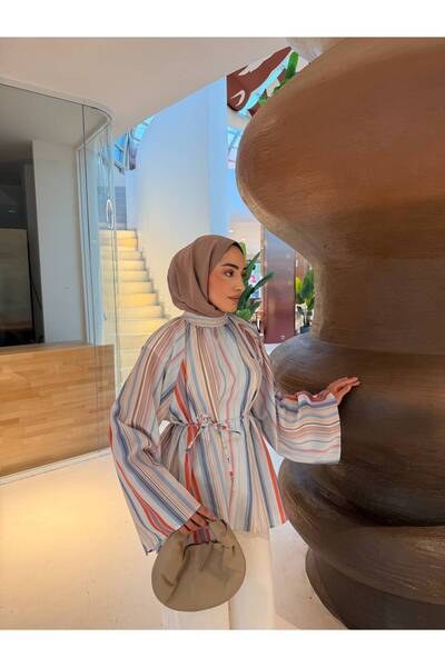 Zübeyde Sayın Double Raglan Fan Sleeve Tunic