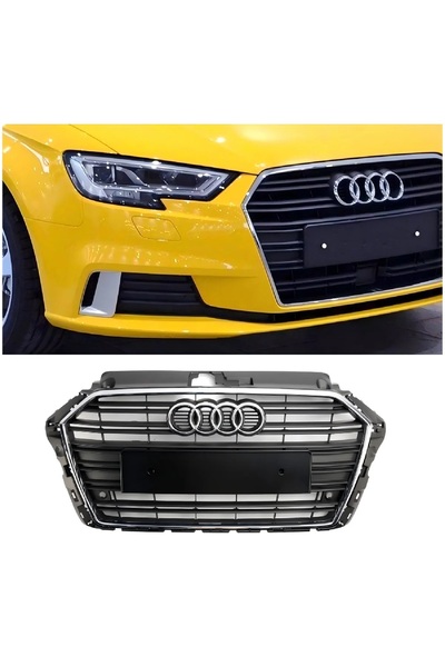 X POWER TUNİNG AUDİ A3 2018-2019-2020 8V SİYAH S3 ÖN PANJUR