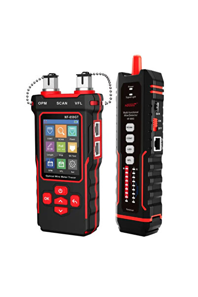 NOYAFA NF-859GT 10-in-1 Ağ ve Fiber Kablo Test Cihazı RJ45