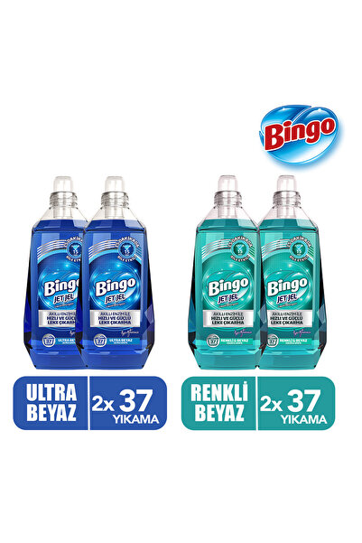 Bingo Jet Jel Ultra Beyaz 1480 mlx2 + Renkli&Beyaz 1480 mlx2