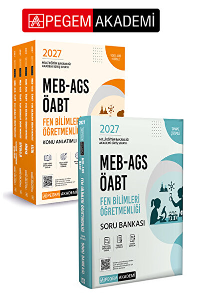 Pegem Akademi Yayıncılık PEGEM AKADEMİ 2027 MEB-AGS ÖABT Fen Bilimleri Öğretm...