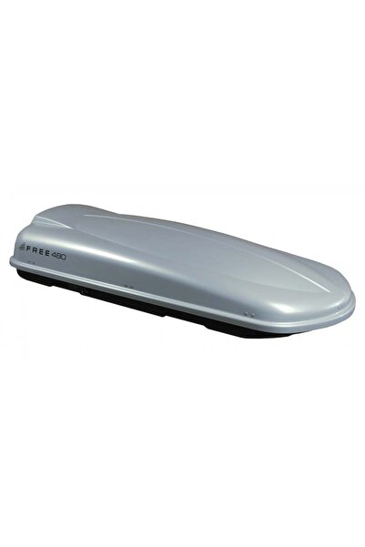 ROOF Box Free 480L Ασημί Με Μονή Άνοιγματομορφή & Ταχεία Εγκατάσταση (CAR0002...