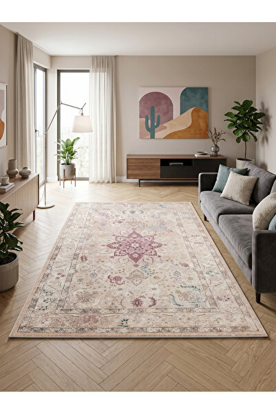 Rose'n Home ARTE VN048 Vintage Klasik Desenli Renkli Dekoratif Salon Mutfak K...