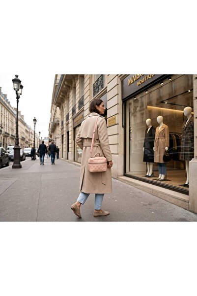 LİVORA Pink Leather Look Women's Shoulder Bag