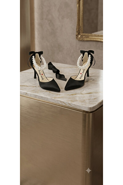 beeyzi moda Women's Special Design High Heels with Pearls